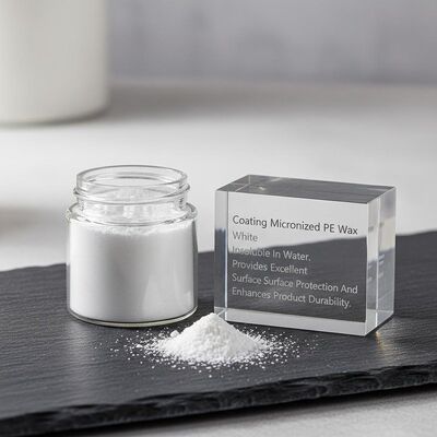 코팅 미크로네이즈 된 PE 백스 물에 녹지 않는 백색 표면 보호 및 제품의 내구성을 향상시킵니다.